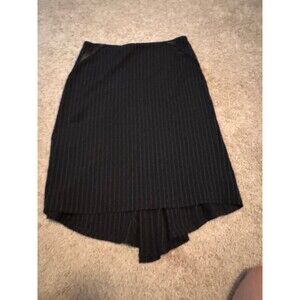 Fire Los Angeles Black Pinstriped Pencil Skirt – Size 11